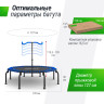 Батут UNIX LINE FITNESS PREMIUM (127 см) Blue TR127FITPMBL